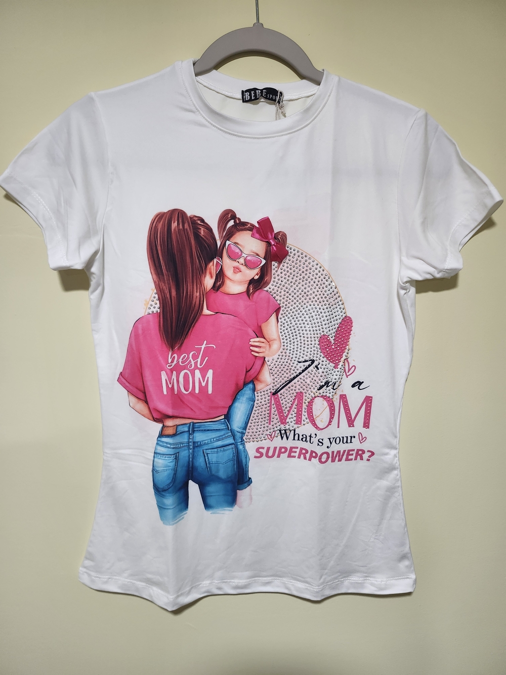 Mama Graphic T-Shirt – Peach Skin Soft Tee Size M